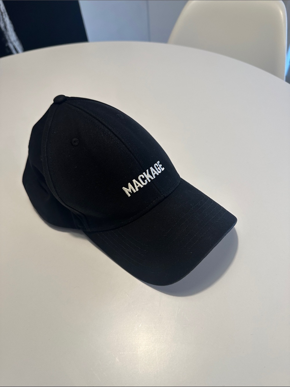 Mackage Black Embroidered Logo Baseball Cap